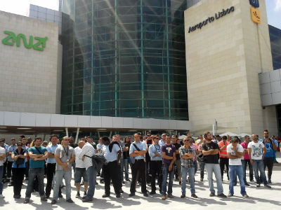 PLENÁRIO COM CENTENAS DE TRABALHADORES NO AEROPORTO DE LISBOA!