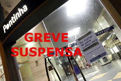 FOI SUSPENSA A GREVE DOS TRABALHADORES METRO