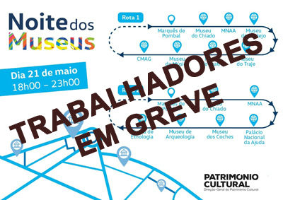 21 DE MAIO - DIA DOS TRABALHADORES DOS MUSEUS, PALÁCIOS, MONUMENTOS E SÍTIOS ARQUEOLÓGICOS - É DIA DE GREVE! 