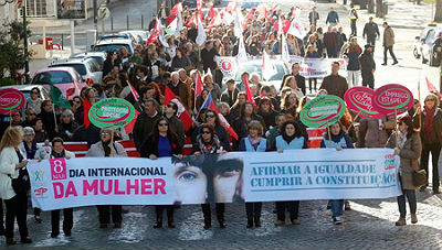 CGTP-IN ASSINALA O DIA INTERNACIONAL DA MULHER EM LISBOA E POR TODO PAÍS