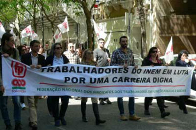 MANIFESTAÇÃO NACIONAL DOS TRABALHADORES DO INEM