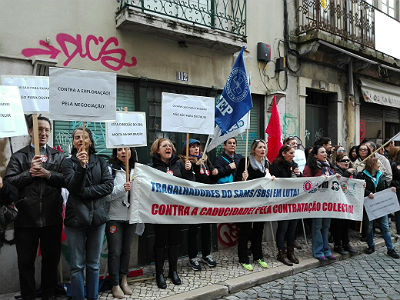 TRABALHADORES DO SBSI UNIDOS PELA CONTRATAÇÃO COLECTIVA!