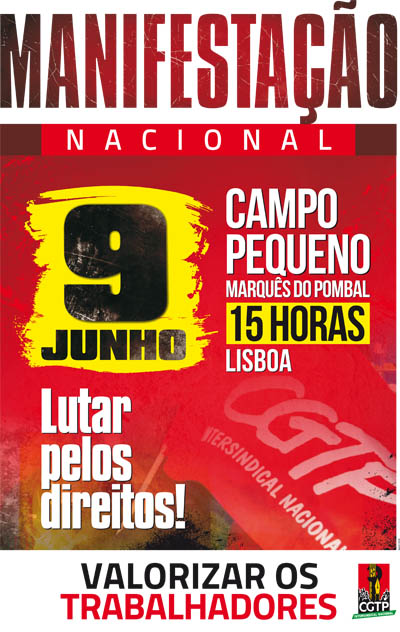 MANIFESTAÇÃO NACIONAL - 9 DE JUNHO - CAMPO GRANDE - MARQUÊS DE POMBAL